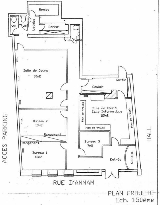 divers à vendre - 135.95 m2 - PARIS - 75020 - ILE-DE-FRANCE - Century 21 Agence De La Mairie