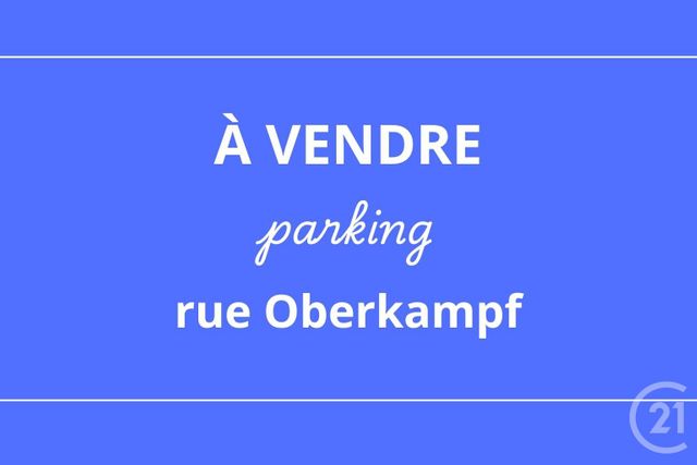 Parking à vendre PARIS