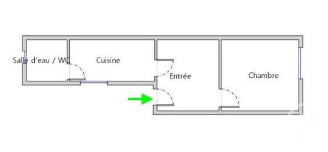 Appartement Studio à vendre - 1 pièce - 21.03 m2 - PARIS - 75011 - ILE-DE-FRANCE - Century 21 Agence De La Mairie