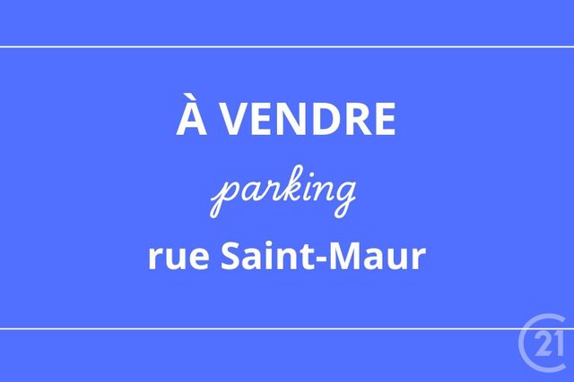 Parking à vendre PARIS