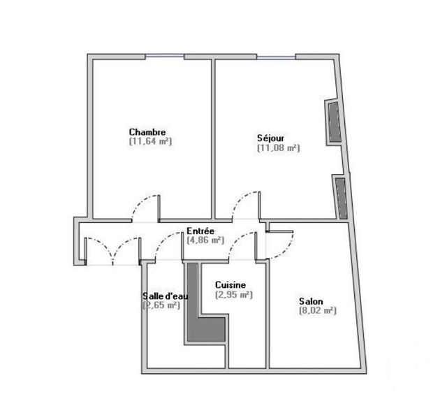 Appartement F3 à louer - 3 pièces - 41.2 m2 - PARIS - 75009 - ILE-DE-FRANCE - Century 21 Agence De La Mairie