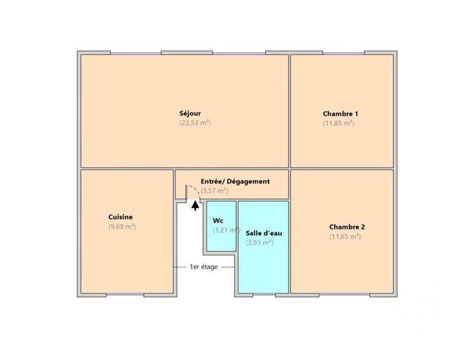Appartement F3 à louer - 3 pièces - 64.43 m2 - DRANCY - 93 - ILE-DE-FRANCE - Century 21 Agence De La Mairie